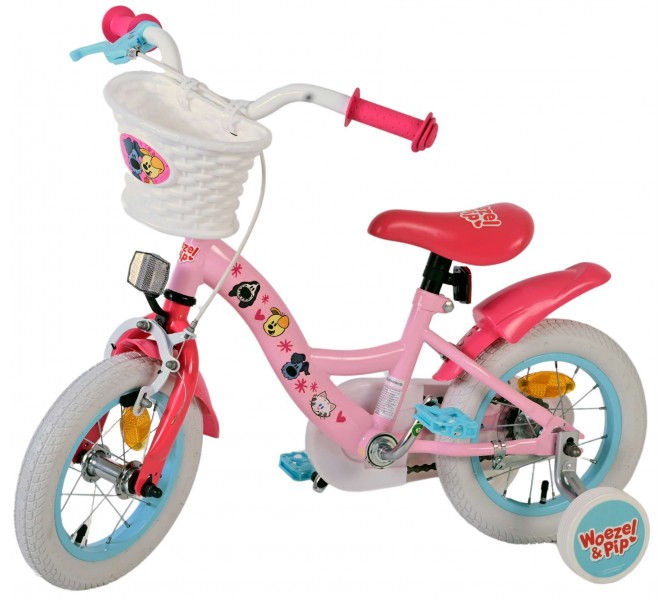 Woezel Pip Kinderfiets Meisjes 12 inch Roze Bike
